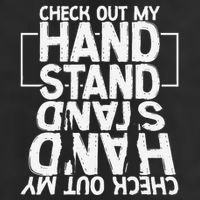 Funny Gymnastics Check Out My Handstand Acrobat Golf Towel
