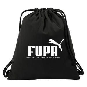 Fupa Good Cat Is Just A Lift Away Funny Running Drawstring Bag