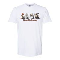 Funny Ghost Capybara Halloween Softstyle® CVC T-Shirt