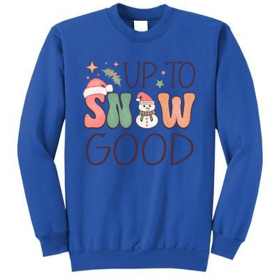 Funny Groovy Christmas Up To Snow Good Gift Sweatshirt