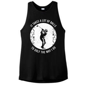 Funny Golf Clothing Golf Player Gift Ladies PosiCharge Tri-Blend Wicking Tank