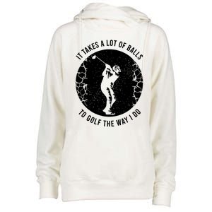 Funny Golf Clothing Golf Player Gift Womens Funnel Neck Pullover Hood