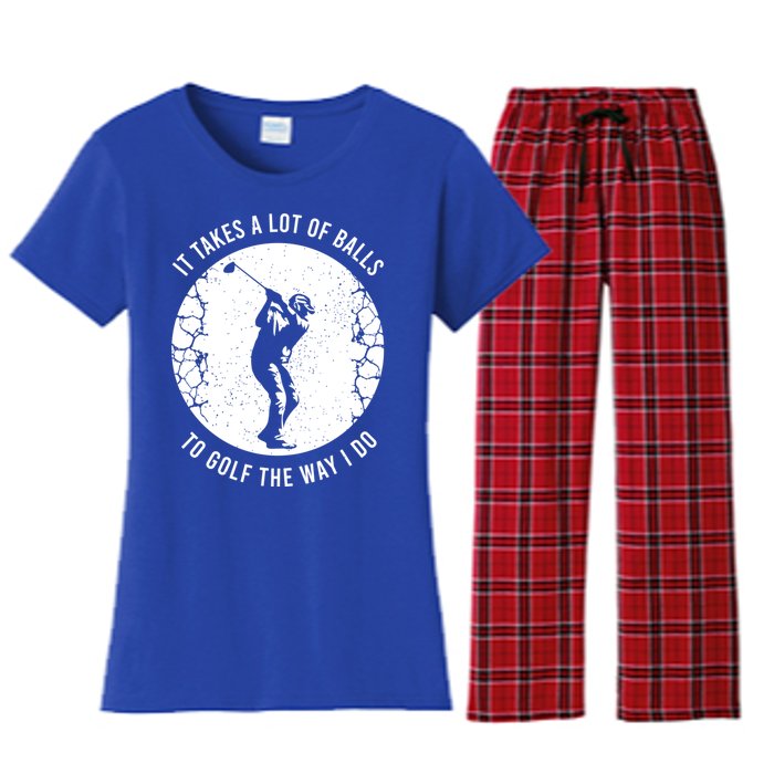 Funny Golf Clothing Golf Player Gift Women's Flannel Pajama Set