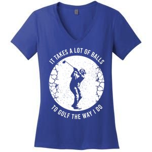 Funny Golf Clothing Golf Player Gift Women's V-Neck T-Shirt