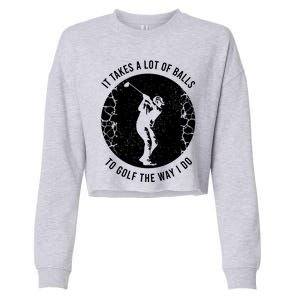 Funny Golf Clothing Golf Player Gift Cropped Pullover Crew