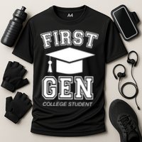 First Generation College Student Grad University Graduate Gift Cooling Performance Crew T-Shirt