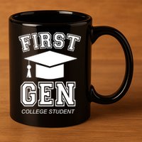 First Generation College Student Grad University Graduate Gift 11oz C Handle Ceramic Mug