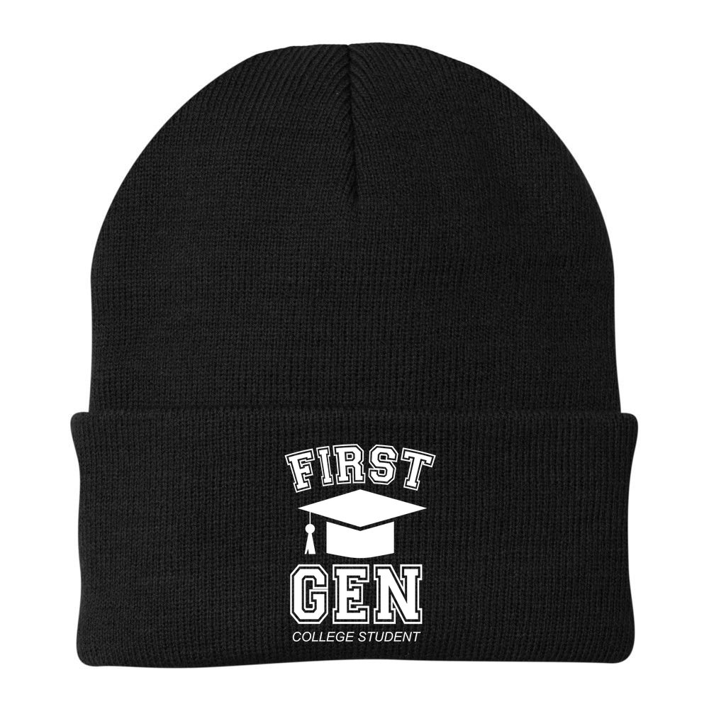 First Generation College Student Grad University Graduate Gift Beanie
