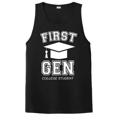 First Generation College Student Grad University Graduate Gift PosiCharge Competitor Tank