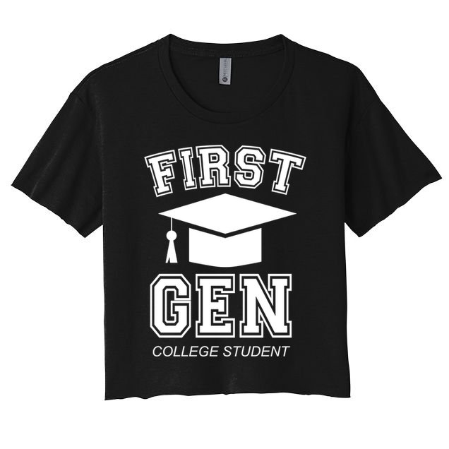 First Generation College Student Grad University Graduate Gift Crop Top