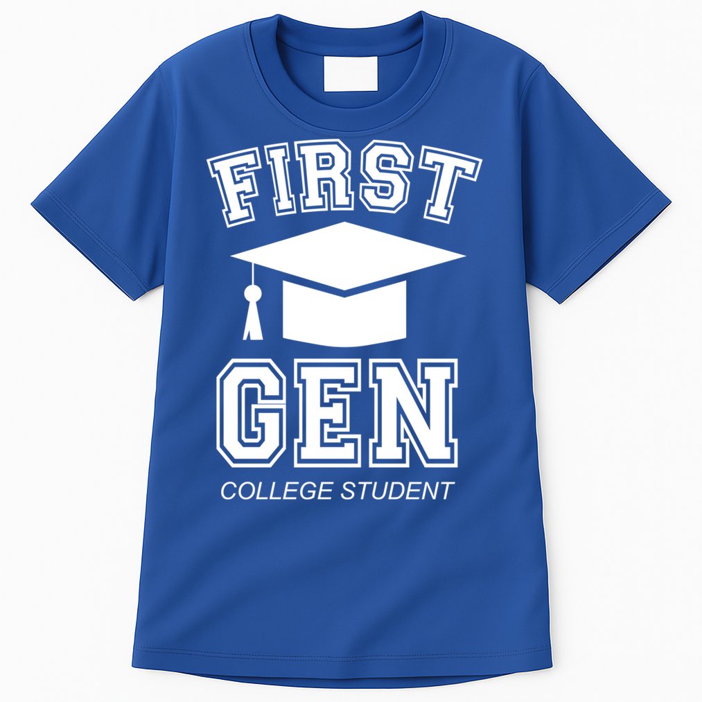 First Generation College Student Grad University Graduate Gift Tall T-Shirt
