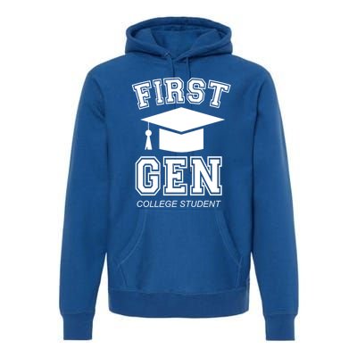 First Generation College Student Grad University Graduate Gift Premium Hoodie