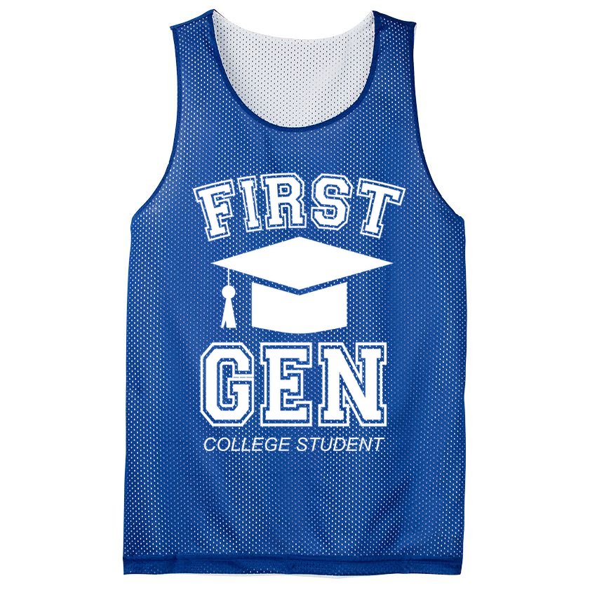 First Generation College Student Grad University Graduate Gift Mesh Reversible Basketball Jersey Tank