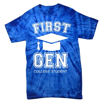 First Generation College Student Grad University Graduate Gift Tie-Dye T-Shirt