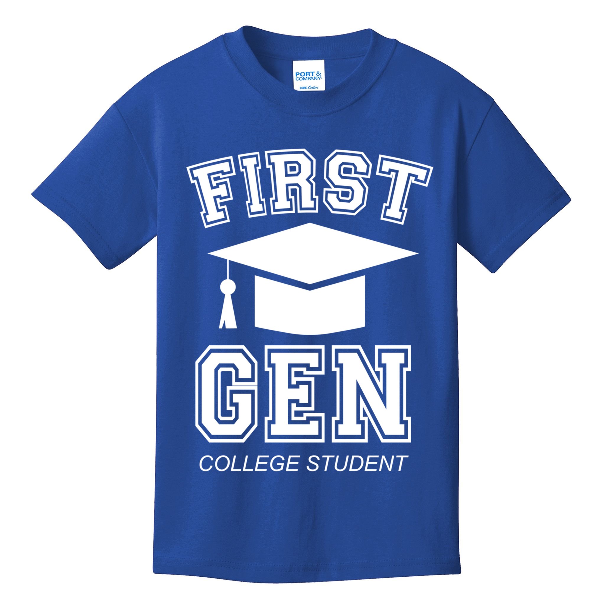 First Generation College Student Grad University Graduate Gift Kids T-Shirt