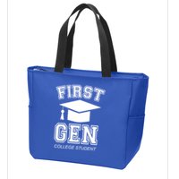 First Generation College Student Grad University Graduate Gift Zip Tote Bag