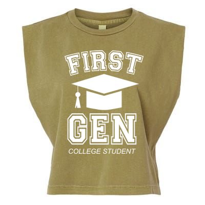 First Generation College Student Grad University Graduate Gift Garment-Dyed Women's Muscle Tee