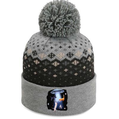 Funny Galaxy Cat Space Kitty Planets Galaxy The Baniff Cuffed Pom Beanie