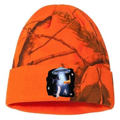 Funny Galaxy Cat Space Kitty Planets Galaxy Kati Licensed 12" Camo Beanie