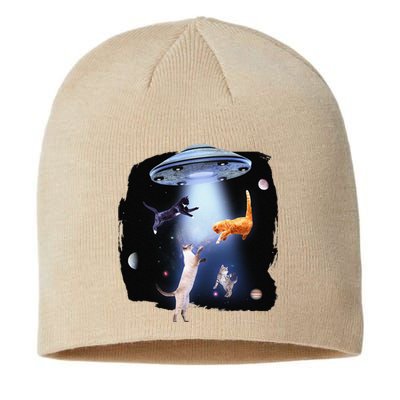 Funny Galaxy Cat Space Kitty Planets Galaxy Sustainable Beanie