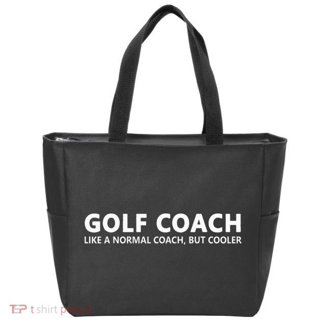 Funny Golf Coach Definition Golf Coach Zip Tote Bag