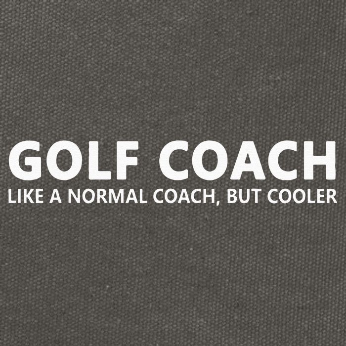Funny Golf Coach Definition Golf Coach Cotton Canvas Backpack