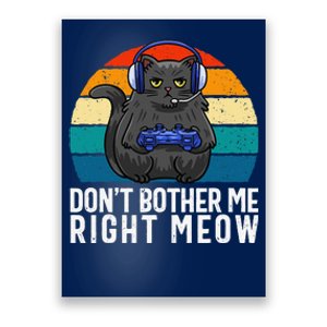 Funny Gaming Cat Gaming Tee Funny Cat Gamer Poster