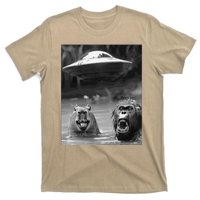 Funny Graphic Capybara Bigfoot Sasquatch Alien Ufo T-Shirt