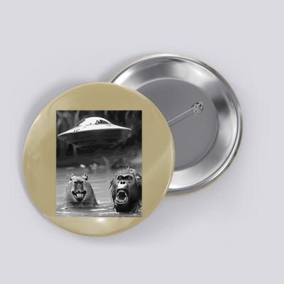 Funny Graphic Capybara Bigfoot Sasquatch Alien Ufo Button
