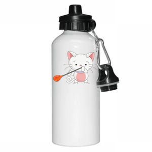 Funny Glassblowing Cute Cat Cartoon Gift Aluminum Water Bottle