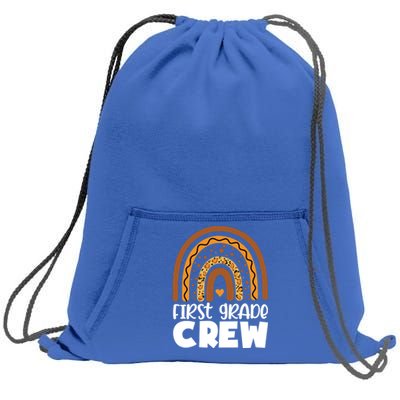 First Grade Crew 1St Grade Great Gift Sweatshirt Cinch Pack Bag