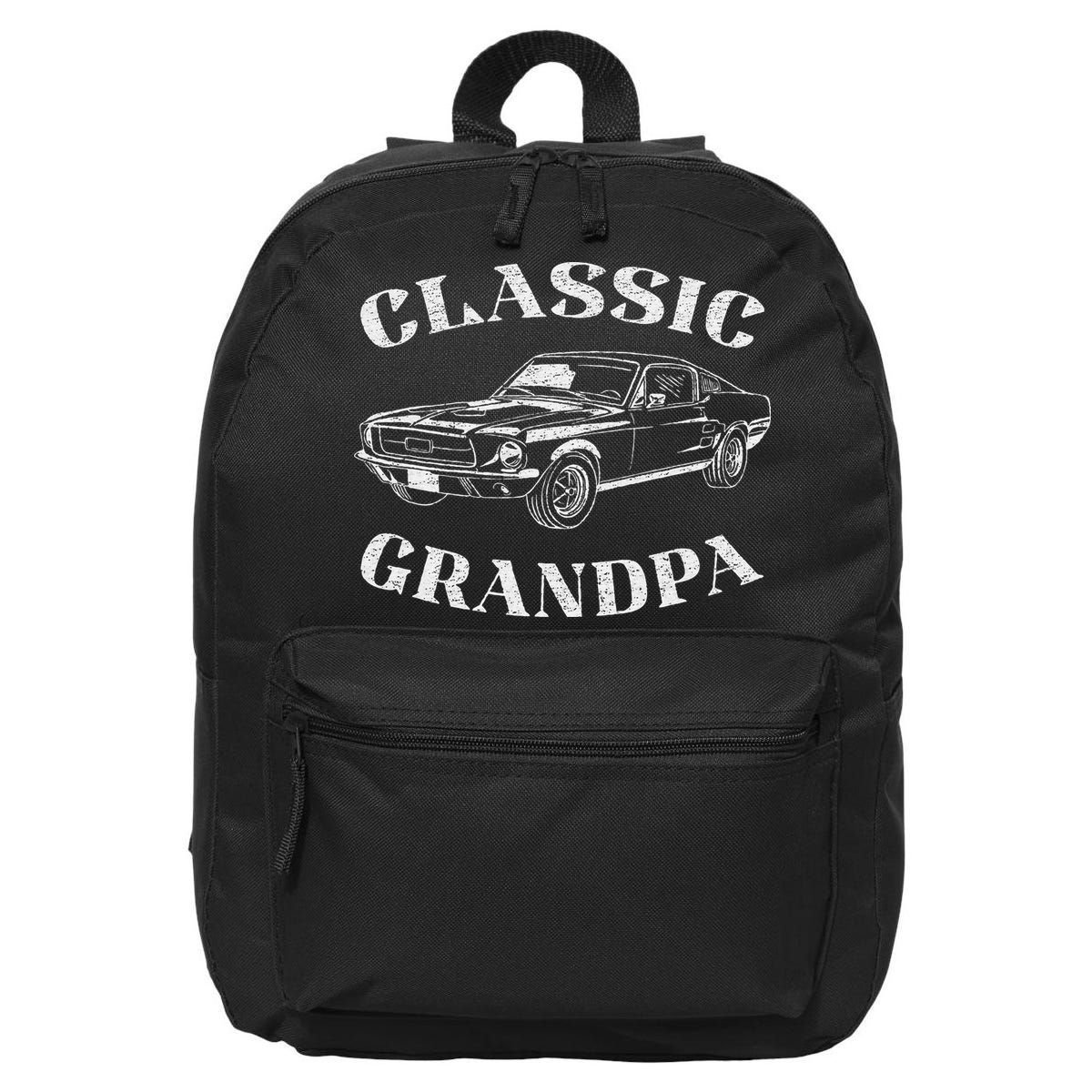 Funny Grandpa Classic Car 16 in Basic Backpack