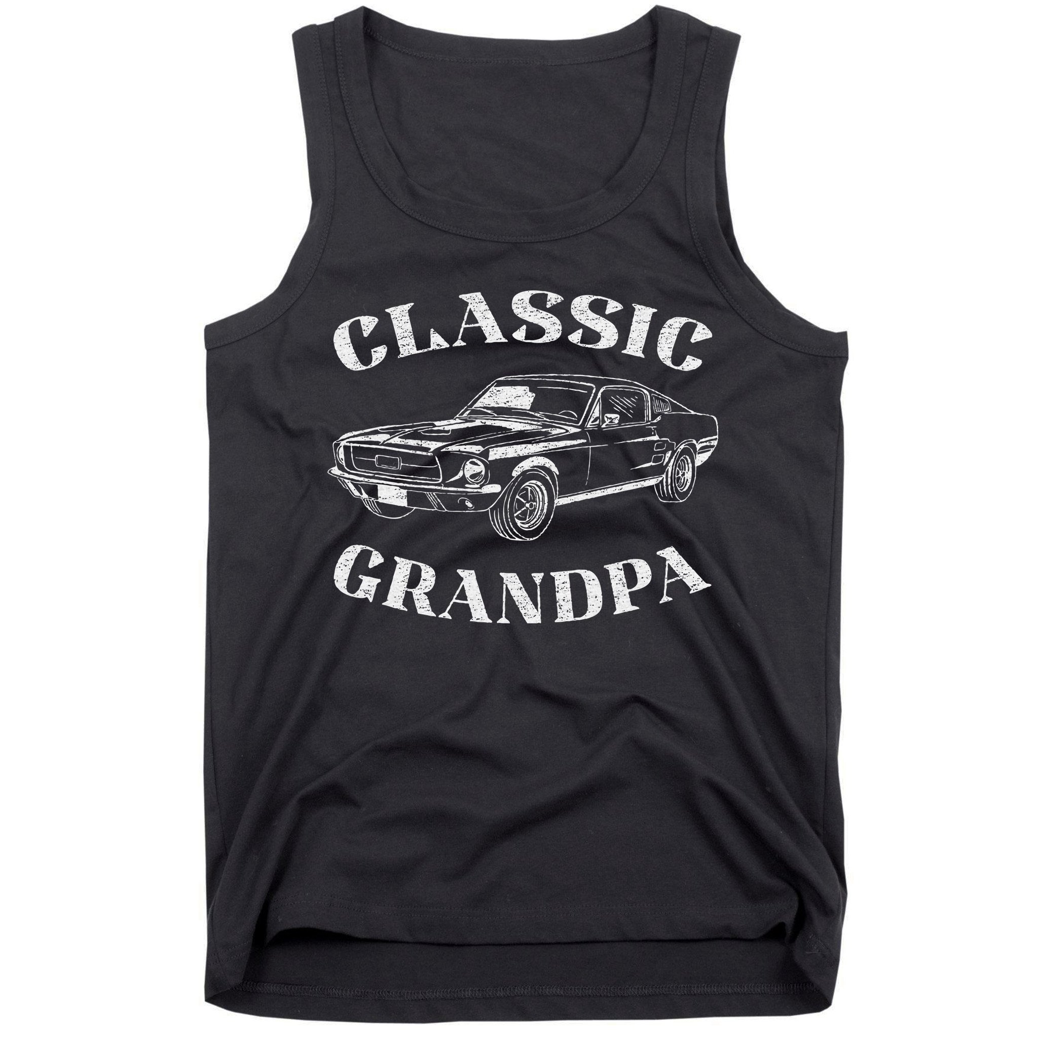 Funny Grandpa Classic Car Tank Top