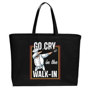 Funny Go Cry In The Walkin Dabbing Cook Kitchen Chef Gift Cotton Canvas Jumbo Tote