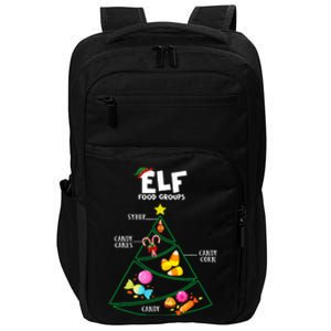 Food Groups Christmas Pajama Xmas Impact Tech Backpack