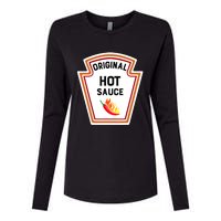 Funny Group Condiments Halloween Costume Original Hot Sauce Womens Cotton Relaxed Long Sleeve T-Shirt