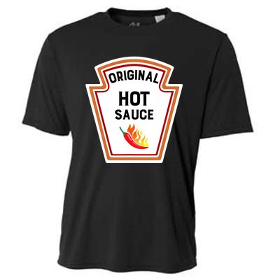 Funny Group Condiments Halloween Costume Original Hot Sauce Cooling Performance Crew T-Shirt