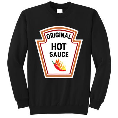 Funny Group Condiments Halloween Costume Original Hot Sauce Sweatshirt