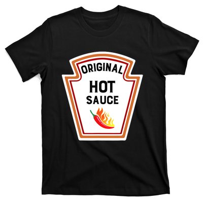 Funny Group Condiments Halloween Costume Original Hot Sauce T-Shirt