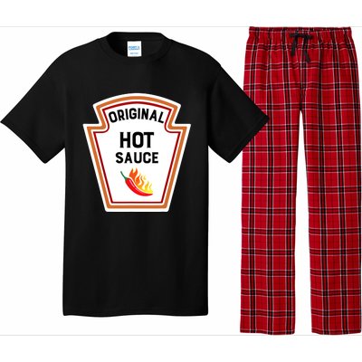 Funny Group Condiments Halloween Costume Original Hot Sauce Pajama Set