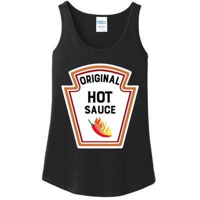 Funny Group Condiments Halloween Costume Original Hot Sauce Ladies Essential Tank