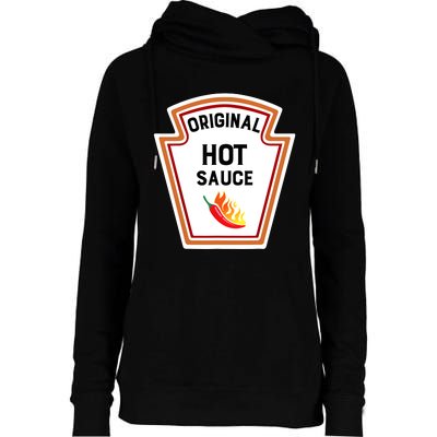 Funny Group Condiments Halloween Costume Original Hot Sauce Womens Funnel Neck Pullover Hood