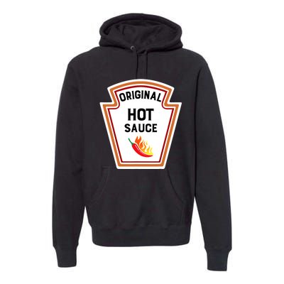 Funny Group Condiments Halloween Costume Original Hot Sauce Premium Hoodie