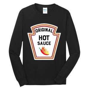 Funny Group Condiments Halloween Costume Original Hot Sauce Tall Long Sleeve T-Shirt