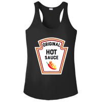 Funny Group Condiments Halloween Costume Original Hot Sauce Ladies PosiCharge Competitor Racerback Tank