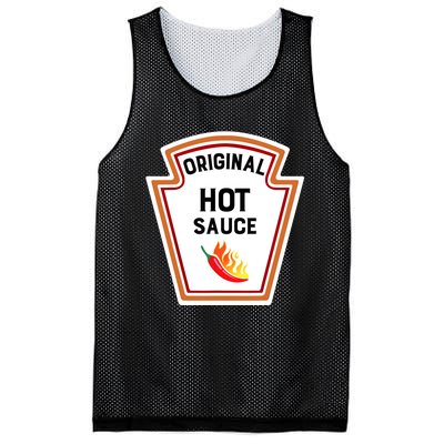 Funny Group Condiments Halloween Costume Original Hot Sauce Mesh Reversible Basketball Jersey Tank