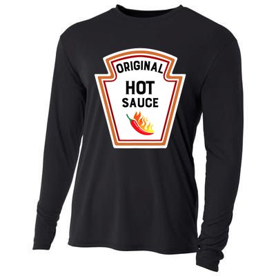 Funny Group Condiments Halloween Costume Original Hot Sauce Cooling Performance Long Sleeve Crew