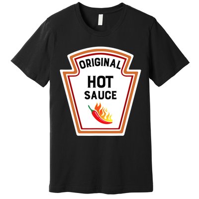 Funny Group Condiments Halloween Costume Original Hot Sauce Premium T-Shirt