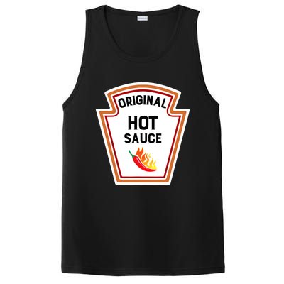 Funny Group Condiments Halloween Costume Original Hot Sauce PosiCharge Competitor Tank