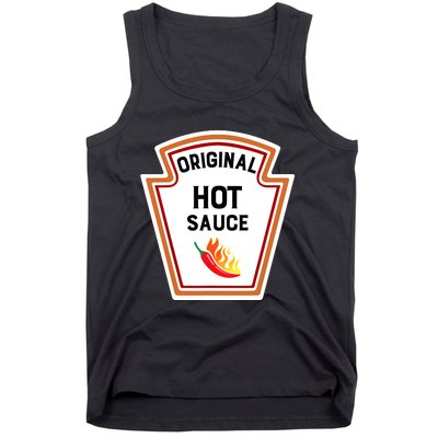 Funny Group Condiments Halloween Costume Original Hot Sauce Tank Top